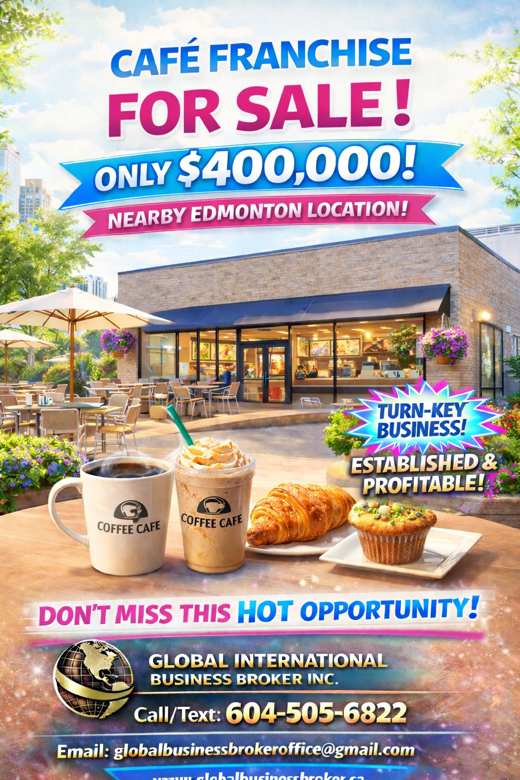 A BRANDED AND RARE CAFÉ OPPORTUNITY FOR SALE 